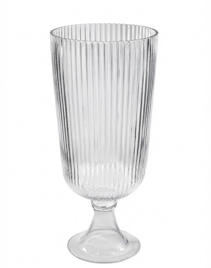 Lara Ribbed Goblet Vase | Available in 2 Sizes