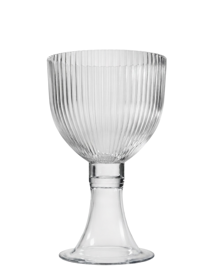 Lara Ribbed Goblet Vase | Available in 2 Sizes
