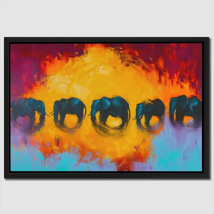 Last Migration - Modern Colorful Canvas Wall Art