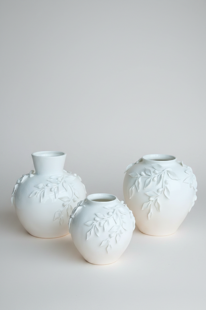 Laural Orb Vase