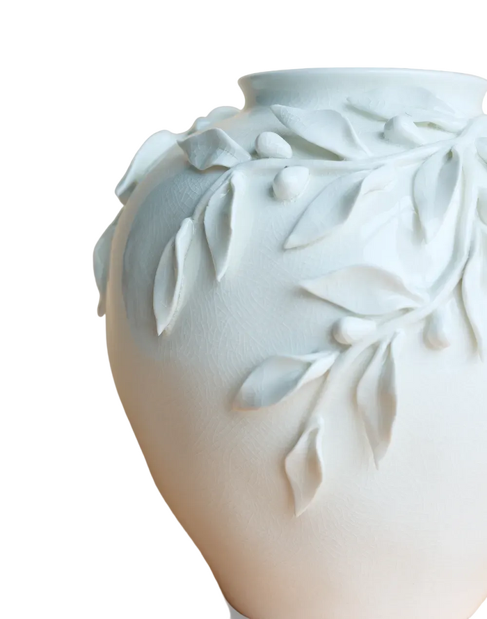 Laural Orb Vase