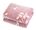 [Leaf-2] Coral Velvet Throw Blanket Couch Sofa Blanket Lovely Baby Blanket