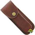 Leather Belt Sheath Fits up to 5" Closed Knives - NORTH RIVER OUTDOORS