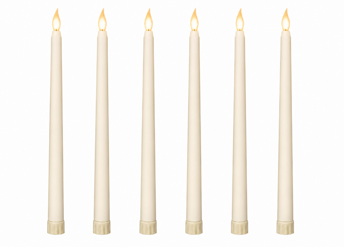 Led Taper Candle-11"-Pack of 6
