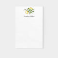 Lemon Greenery Personalized Notepad