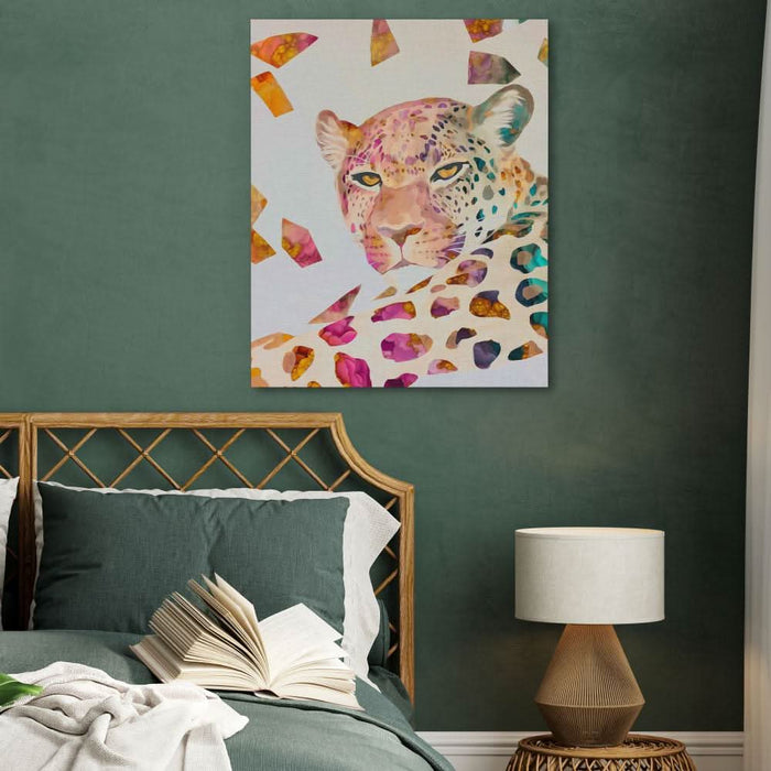 Leopard Minerals - Abstract Wall Art in Black Frame