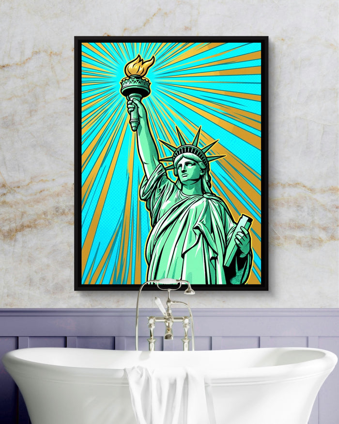 Liberty Pop Burst — liberty pop burst psd marble purple bath 1port framed black