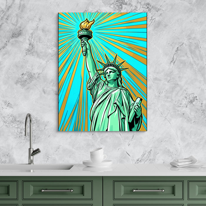 Liberty Pop Burst — liberty pop burst sq kitchen granite purple 1port flush print