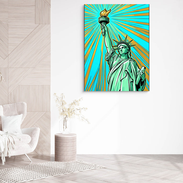 Liberty Pop Burst — liberty pop burst sq white chair wall 1port flush print