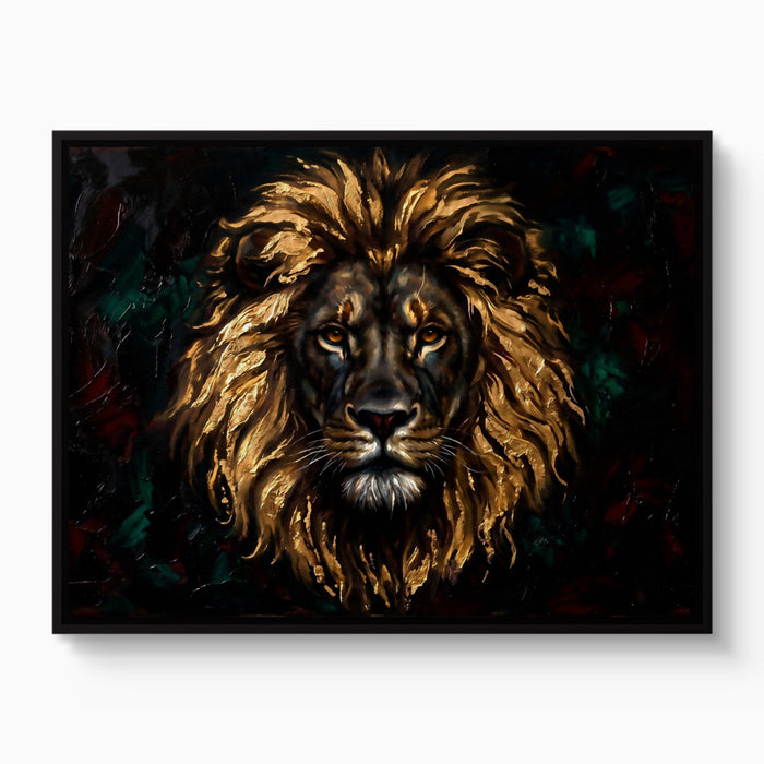 Lion Gilded Majesty - Luxury Wall Art