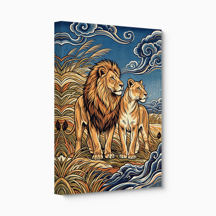 Lions Golden Watch — lions golden watch angled flush print