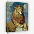Lion's Marble Throne - Luxury Wall Art