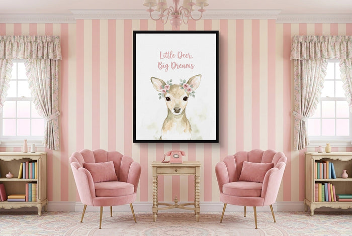 Little Deer, Big Dreams - Luxury Wall Art