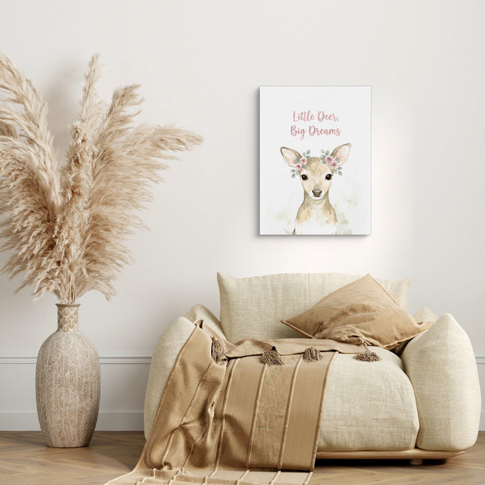 Little Deer, Big Dreams - Luxury Wall Art