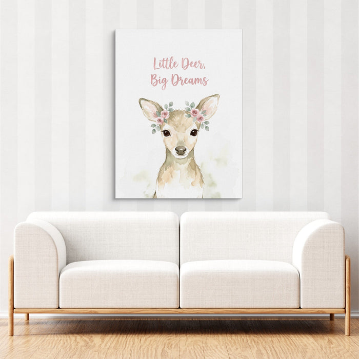 Little Deer, Big Dreams - Luxury Wall Art