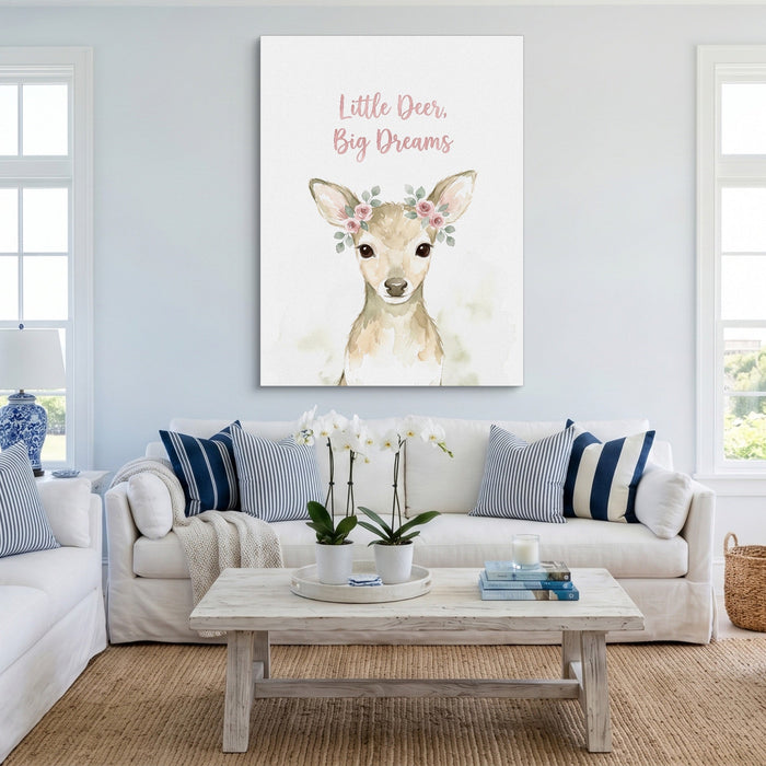 Little Deer, Big Dreams - Luxury Wall Art