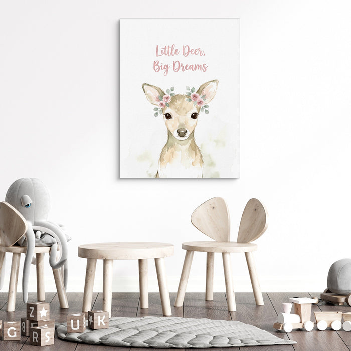 Little Deer, Big Dreams - Luxury Wall Art