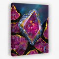 Magenta Geode Cluster - Luxury Wall Art