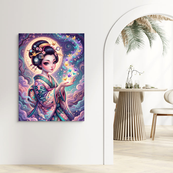 Maiden's Crane Flight — maiden's crane flight sq living room echo 1port flush print