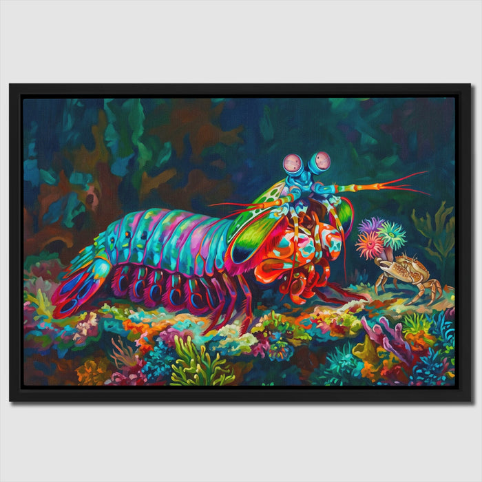 Mantis Shrimp Coral Kingdom canvas wall art