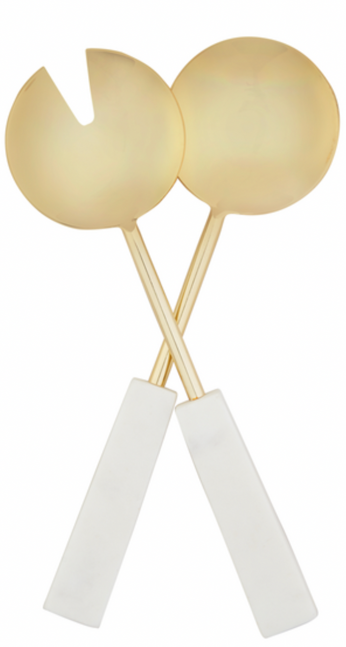 Marble + Brass  Serving Set