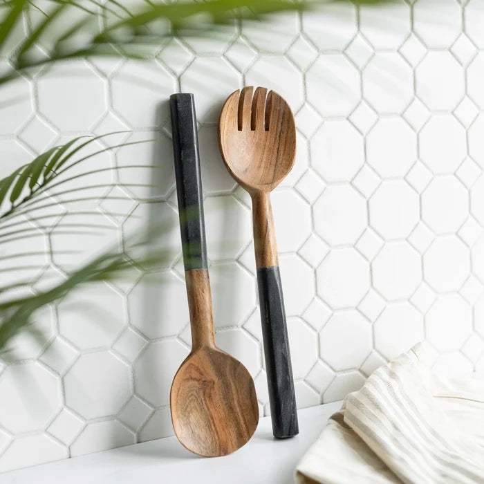 Marble Serving Utensils Set