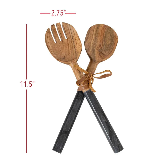Marble Serving Utensils Set