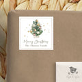 Merry Christmas Square Sticker - Premium  from Sugar and Spice Invitations - Just $8.44! Shop now at Sugar and Spice Paper