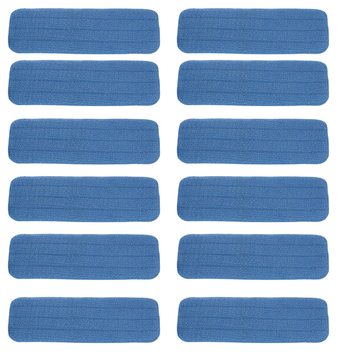 MicroFiber Swivel Mop Pad Refill, 12 pack