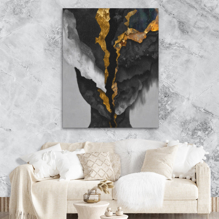 Mind Golden Rupture canvas wall art, room view