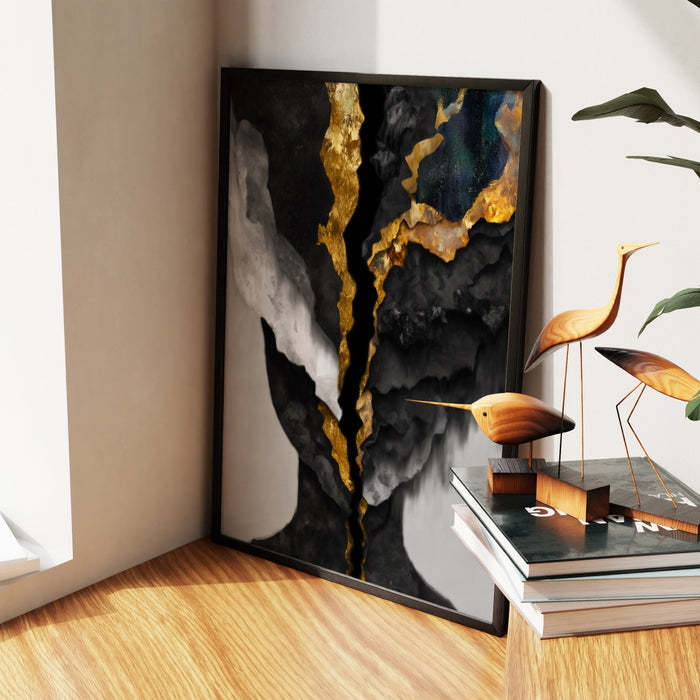 Mind Golden Rupture canvas wall art, room view