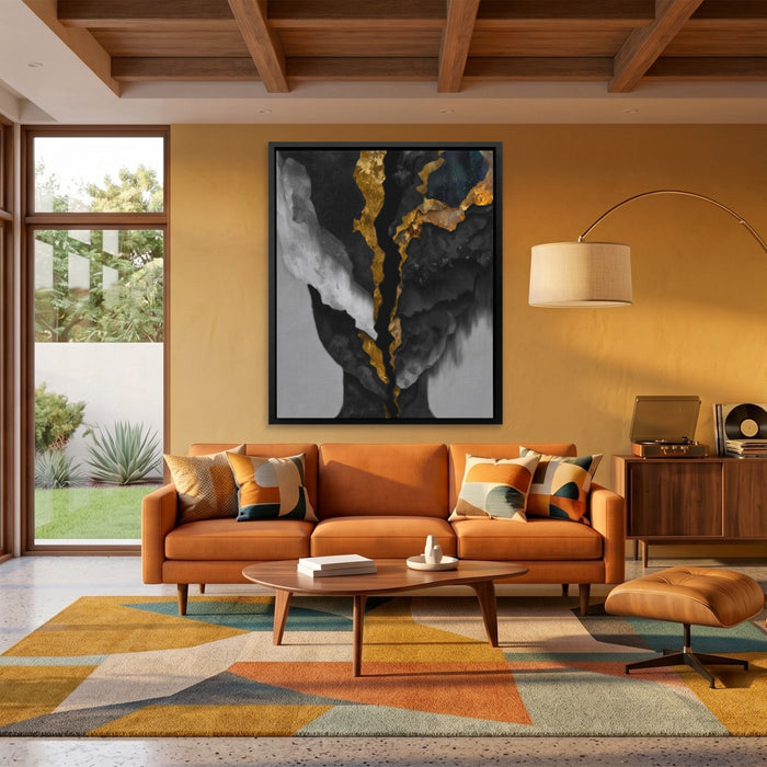 Mind Golden Rupture canvas wall art, room view