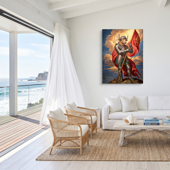 Minotaur's Red Standard - Luxury Wall Art