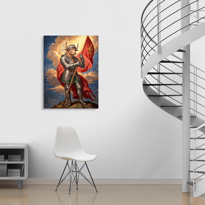 Minotaur's Red Standard - Luxury Wall Art
