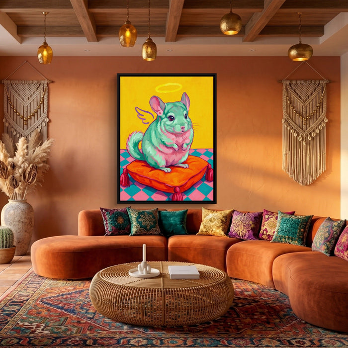 Mint Chinchilla Angel - Luxury Wall Art