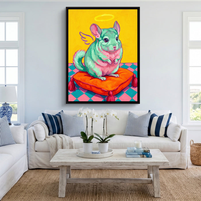 Mint Chinchilla Angel - Luxury Wall Art