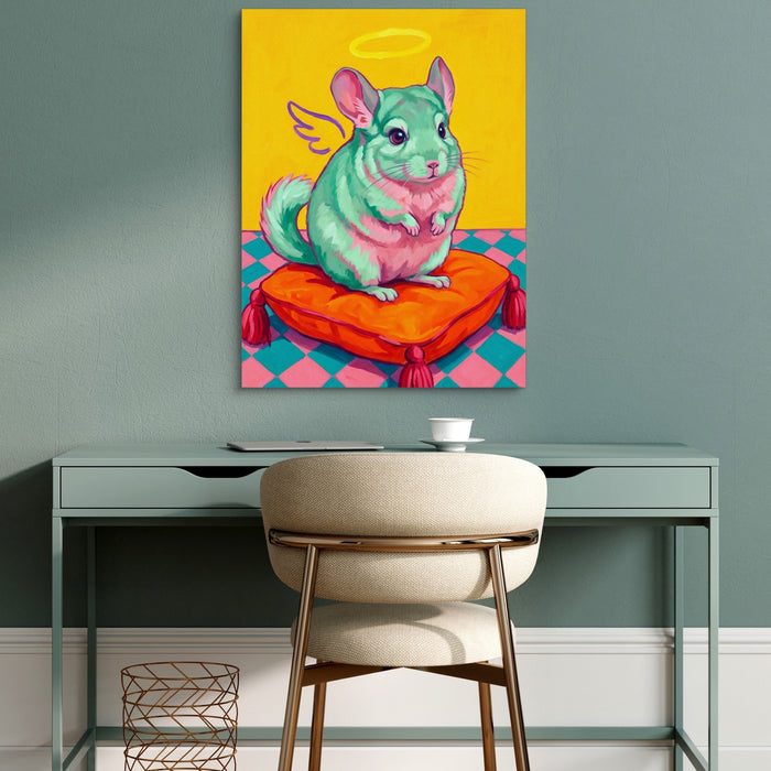 Mint Chinchilla Angel - Luxury Wall Art