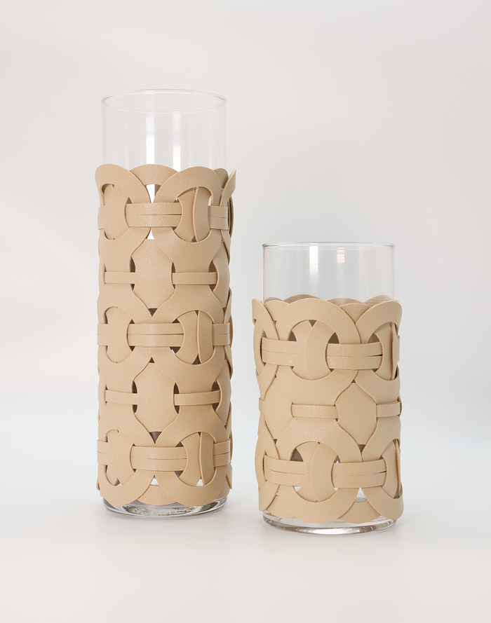 Modern Large Biege Summer Vase