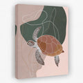 Modern Turtle - Animals Canvas Wall Art
