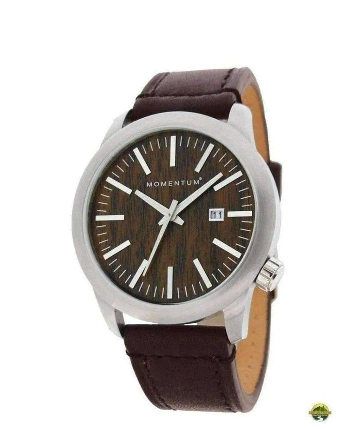 Momentum Logic SS 42 Leather Watch - NORTH RIVER OUTDOORS