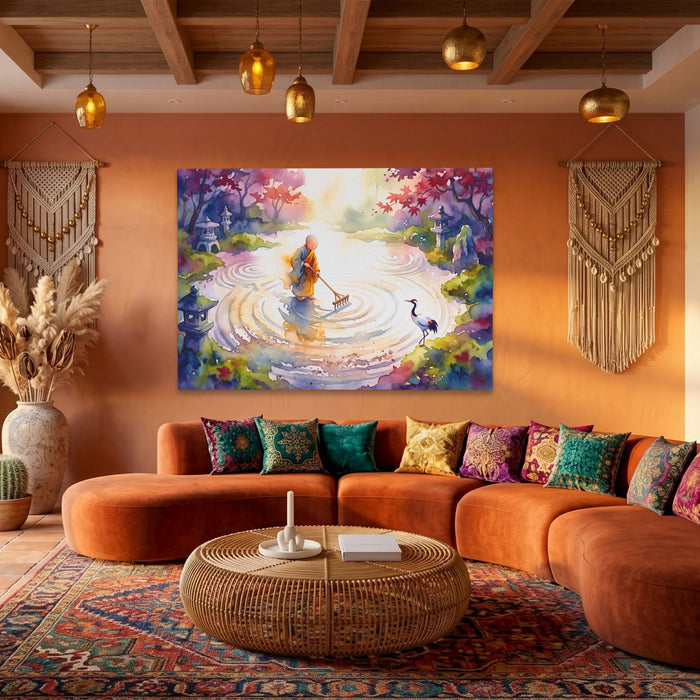 Monk Sweeping Meditation — Monk Sweeping Meditation Boho Living Land 62