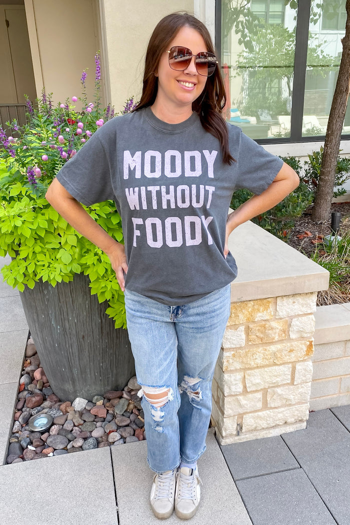 Moody without Foody Grey Top - Lyla's: Clothing & Gifts - Online and Rockwall Texas Boutique