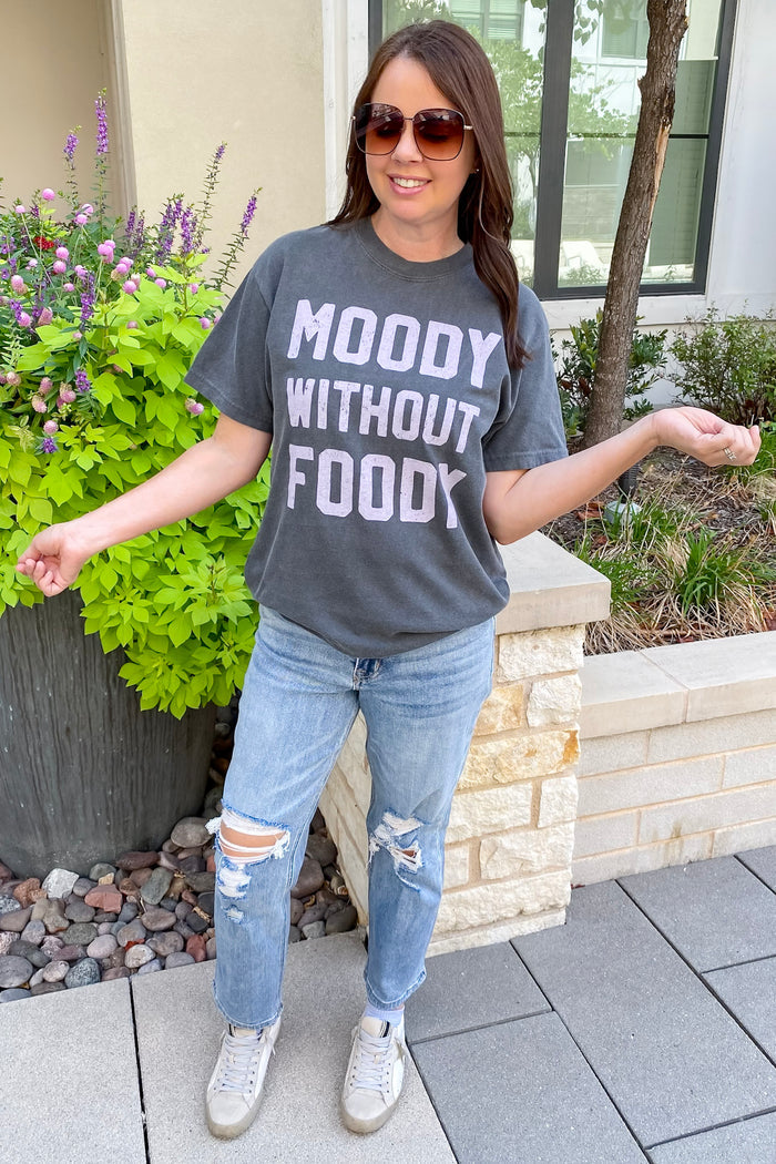 Moody without Foody Grey Top - Lyla's: Clothing & Gifts - Online and Rockwall Texas Boutique