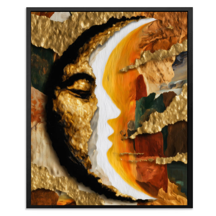 Moon Ink Rising canvas wall art