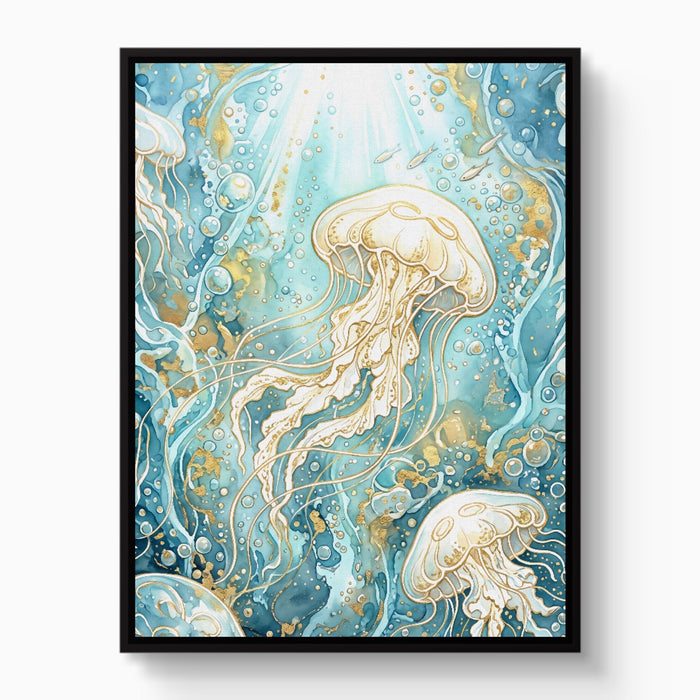 Moon Jelly Drifting - Luxury Wall Art