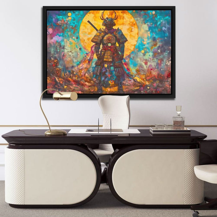 Moonlit Ronin - Blue Wall Art for Game Room