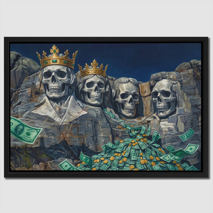 Mount Skullmore Golden canvas wall art