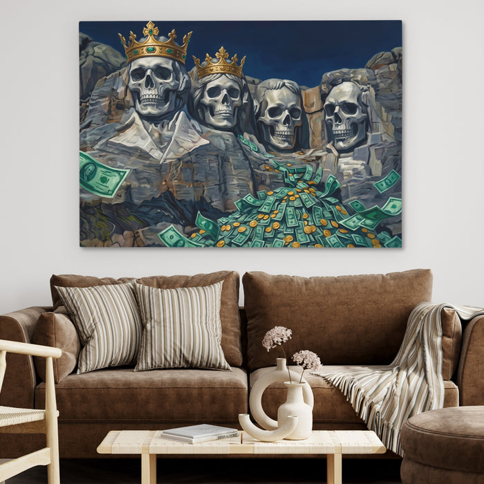 Mount Skullmore Golden canvas wall art, room view