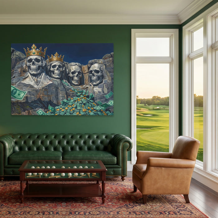 Mount Skullmore Golden canvas wall art, room view