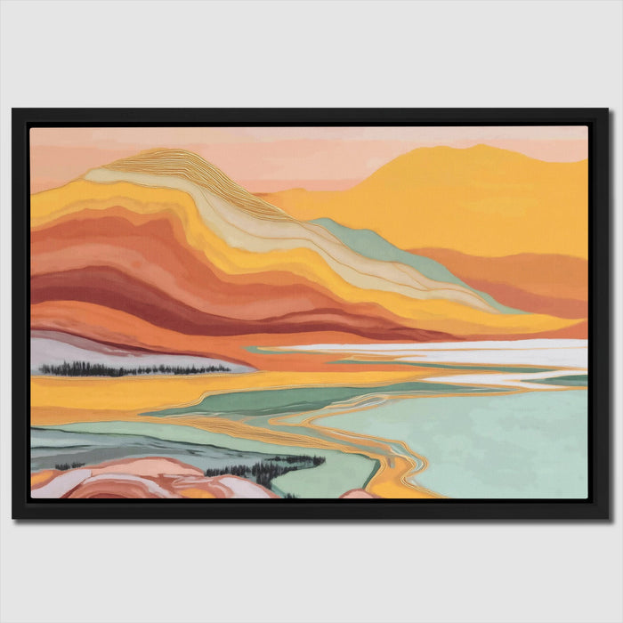 Mountain Lake Reverie - Luxury Wall Art